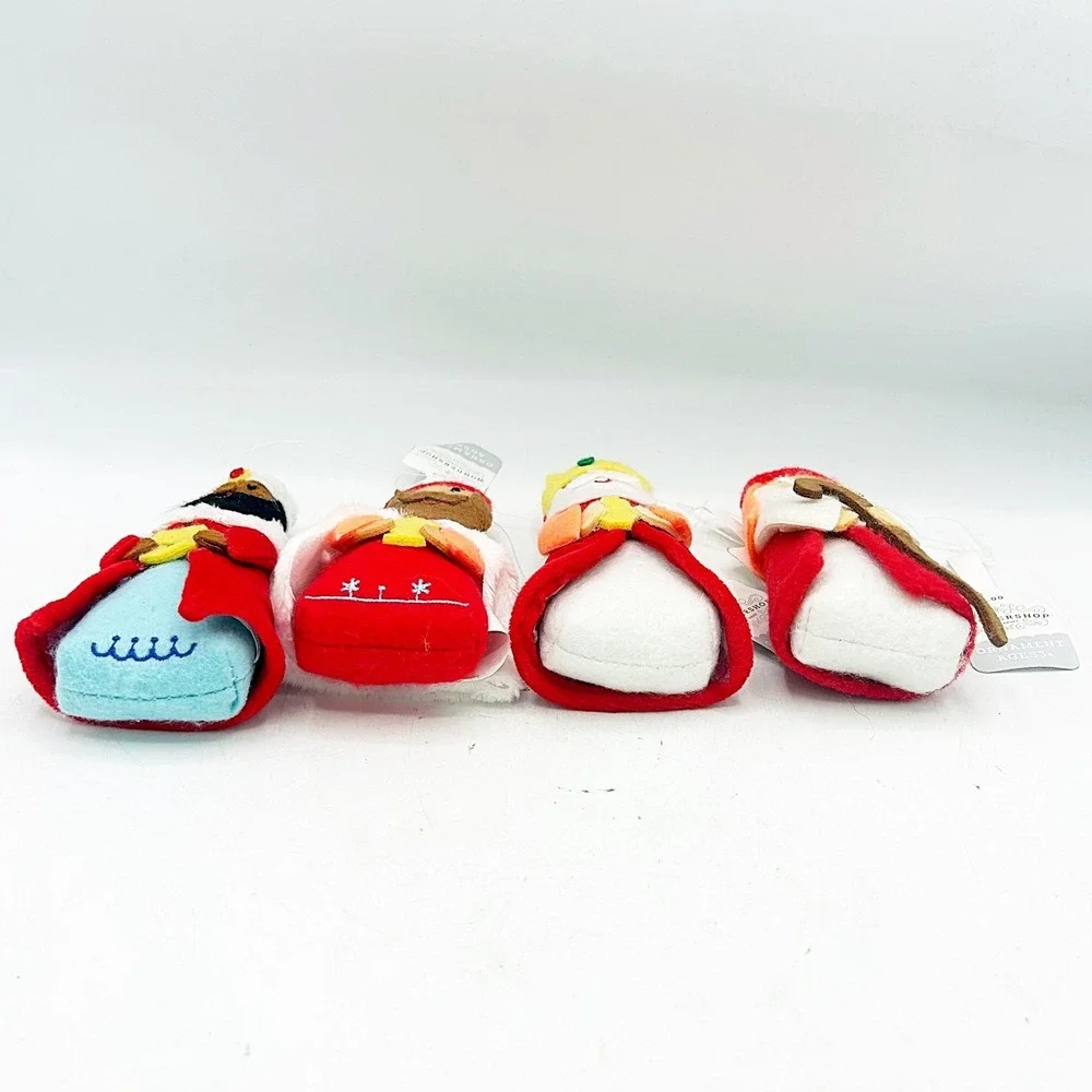Set of 4 Target‎ Wondershop Three Wise Men & Shepherd Fabric Ornaments